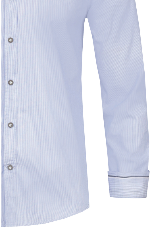 _LIGHT DENIM GESTREIFT